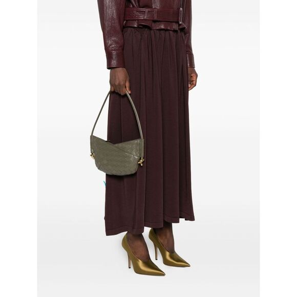 Bottega Veneta Women Solstice Baby Leather Shoulder Bag - Picture 4 of 4